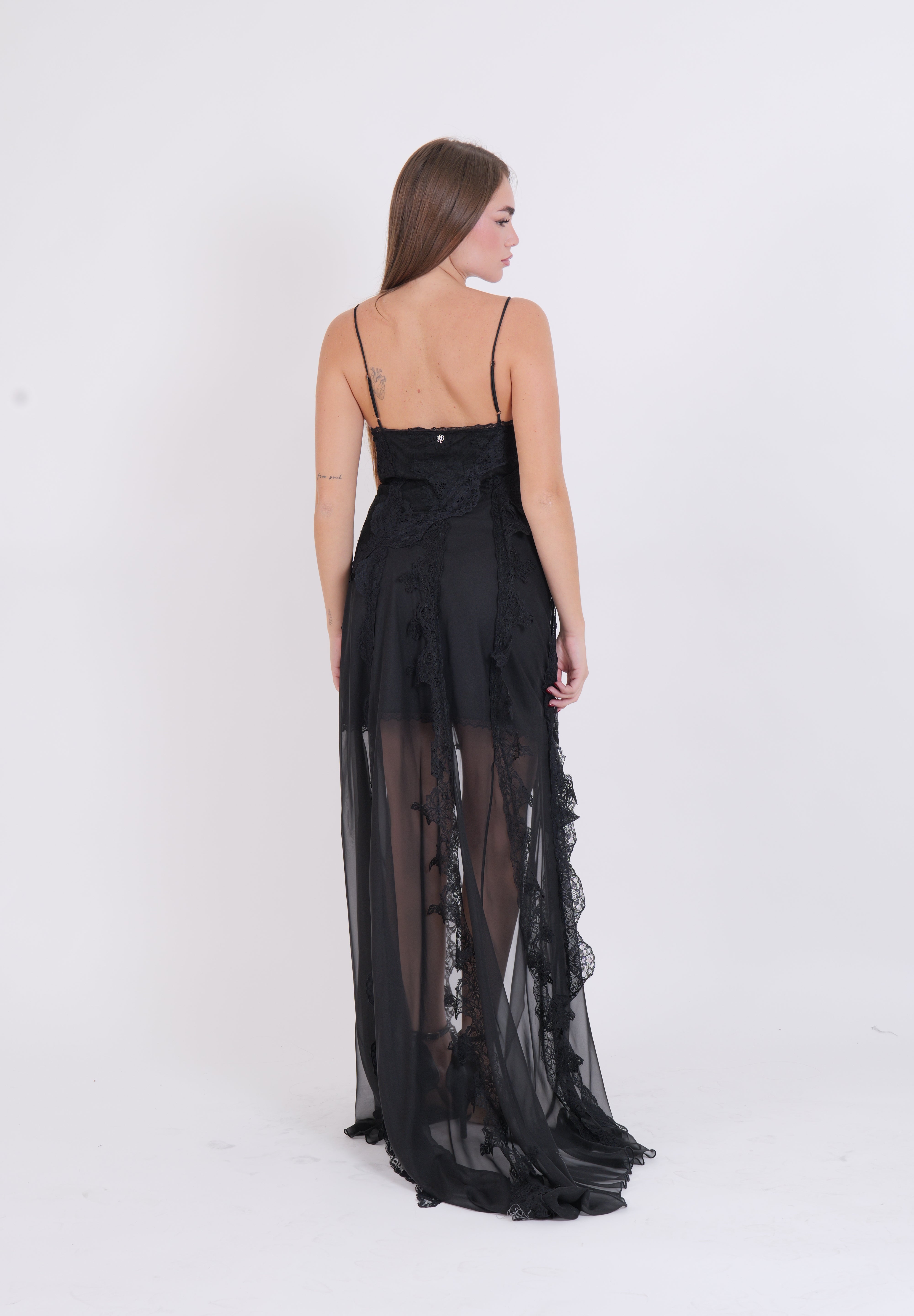 SLIP DRESS IRIS BLACK