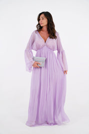DRESS SETA LILLA