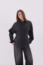 CAMICIA DENIM NERO