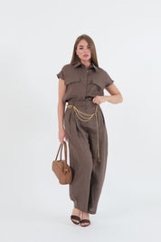 PANTALONE LINO MORO