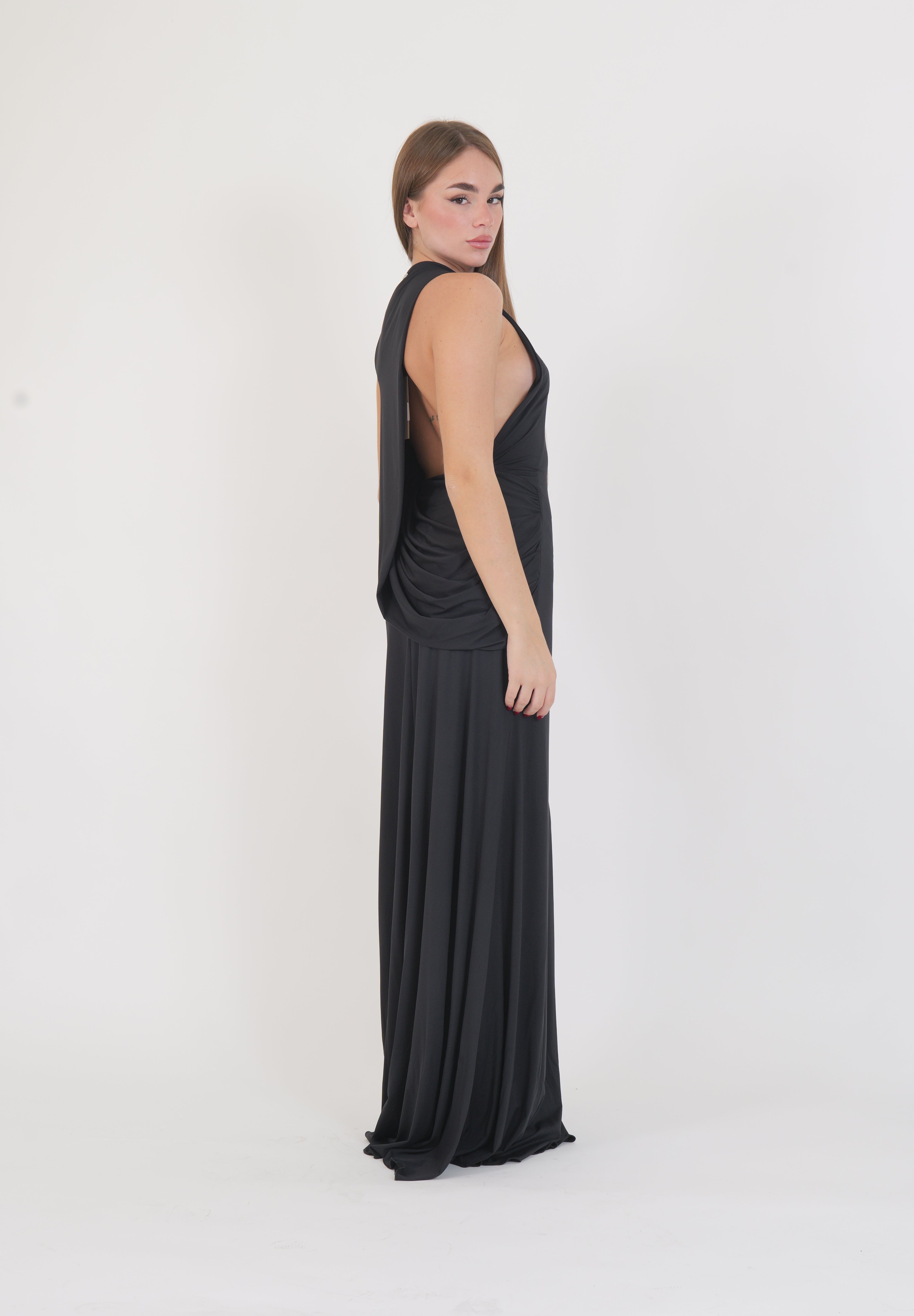 LONG DRESS SOLEN BLACK