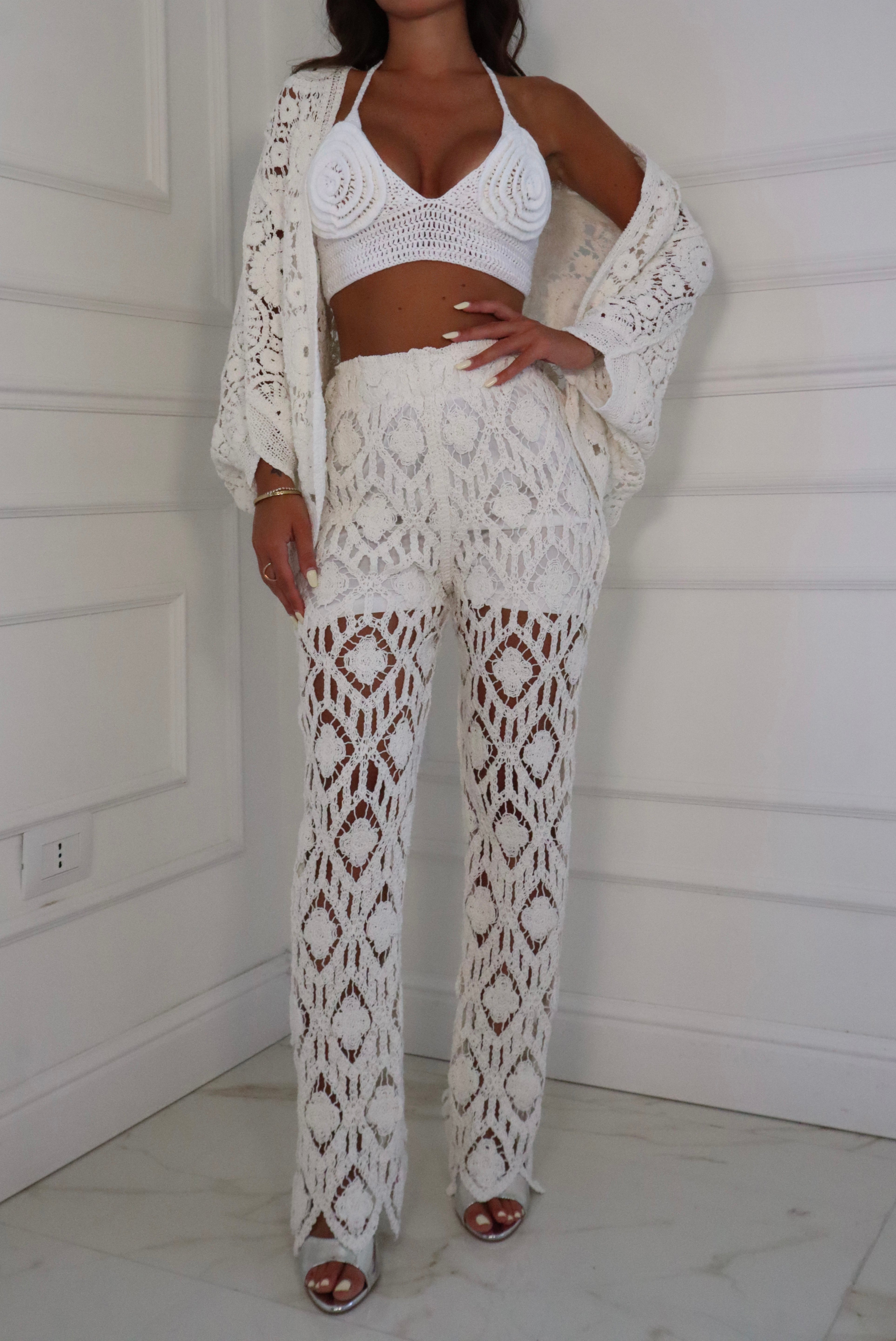 CARDIGAN MACRAMÈ