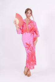 GONNA PAREO LEOPARD ROSA