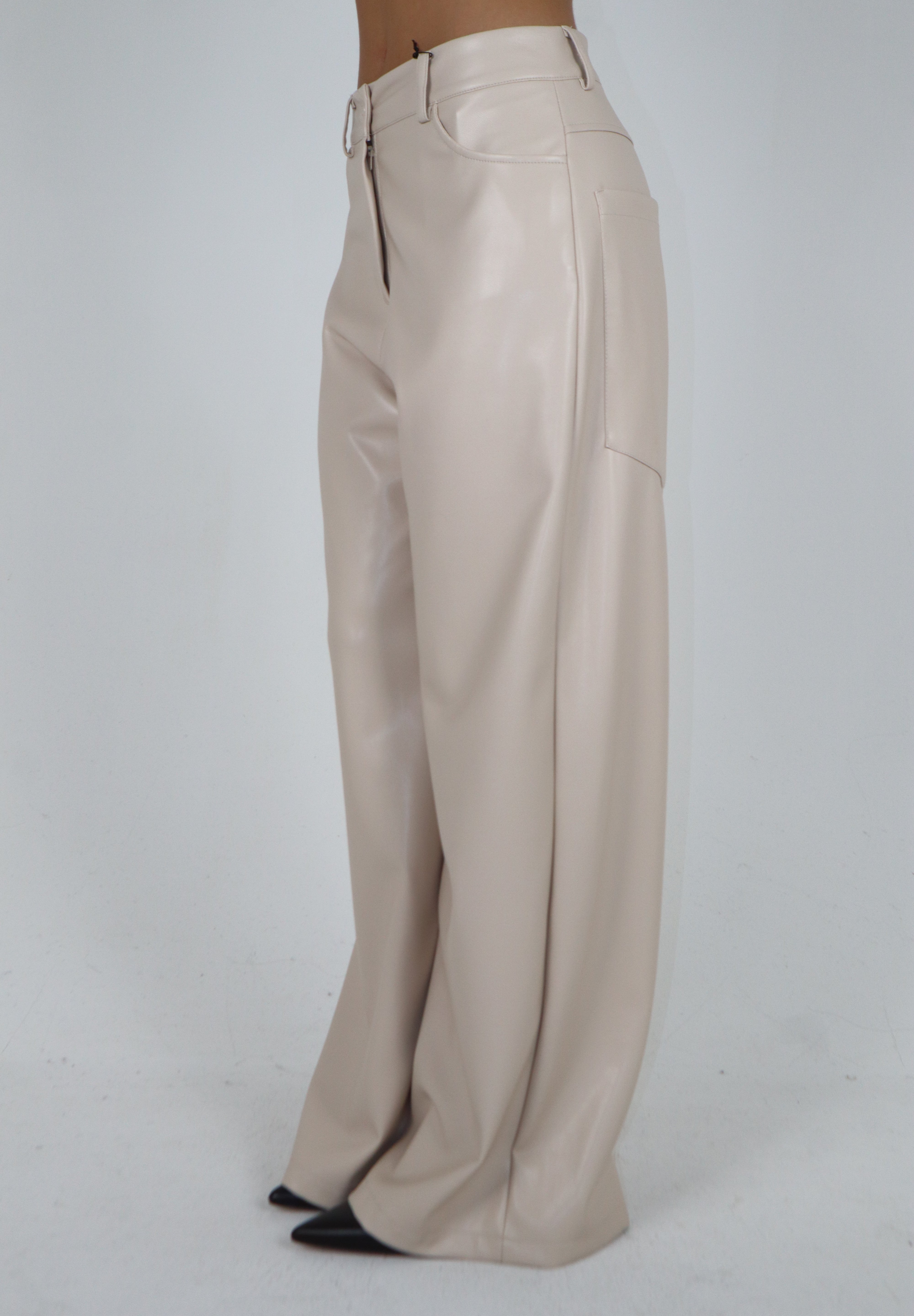 PANTALONE LEATHER BUTTER