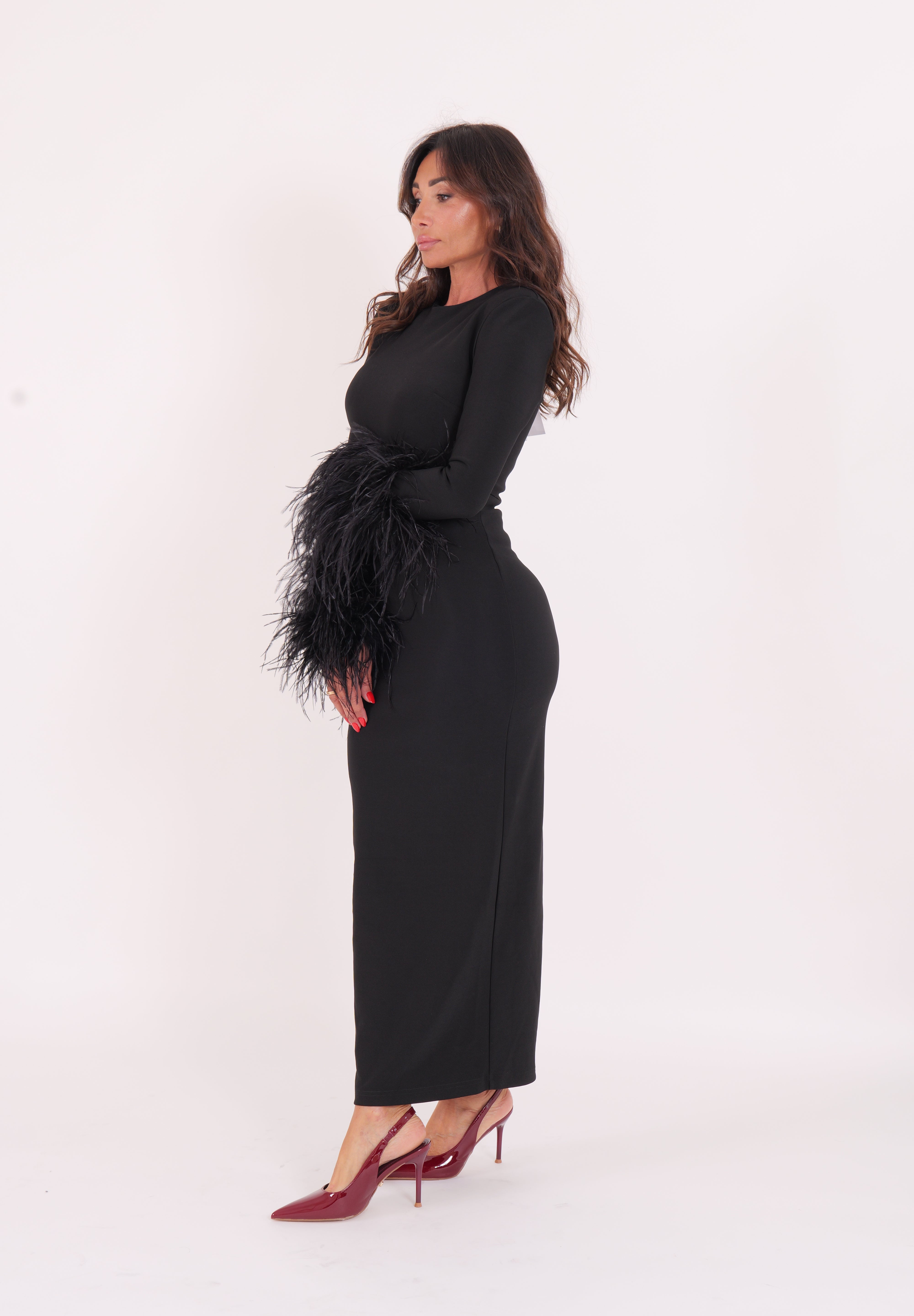DRESS TEIDE LONG NERO