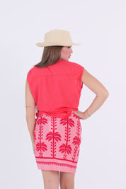 CAMICIA SMANICATA MUSSOLA ROSSO