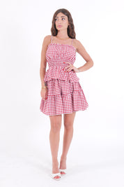 MINIGONNA VICHY ROSSA