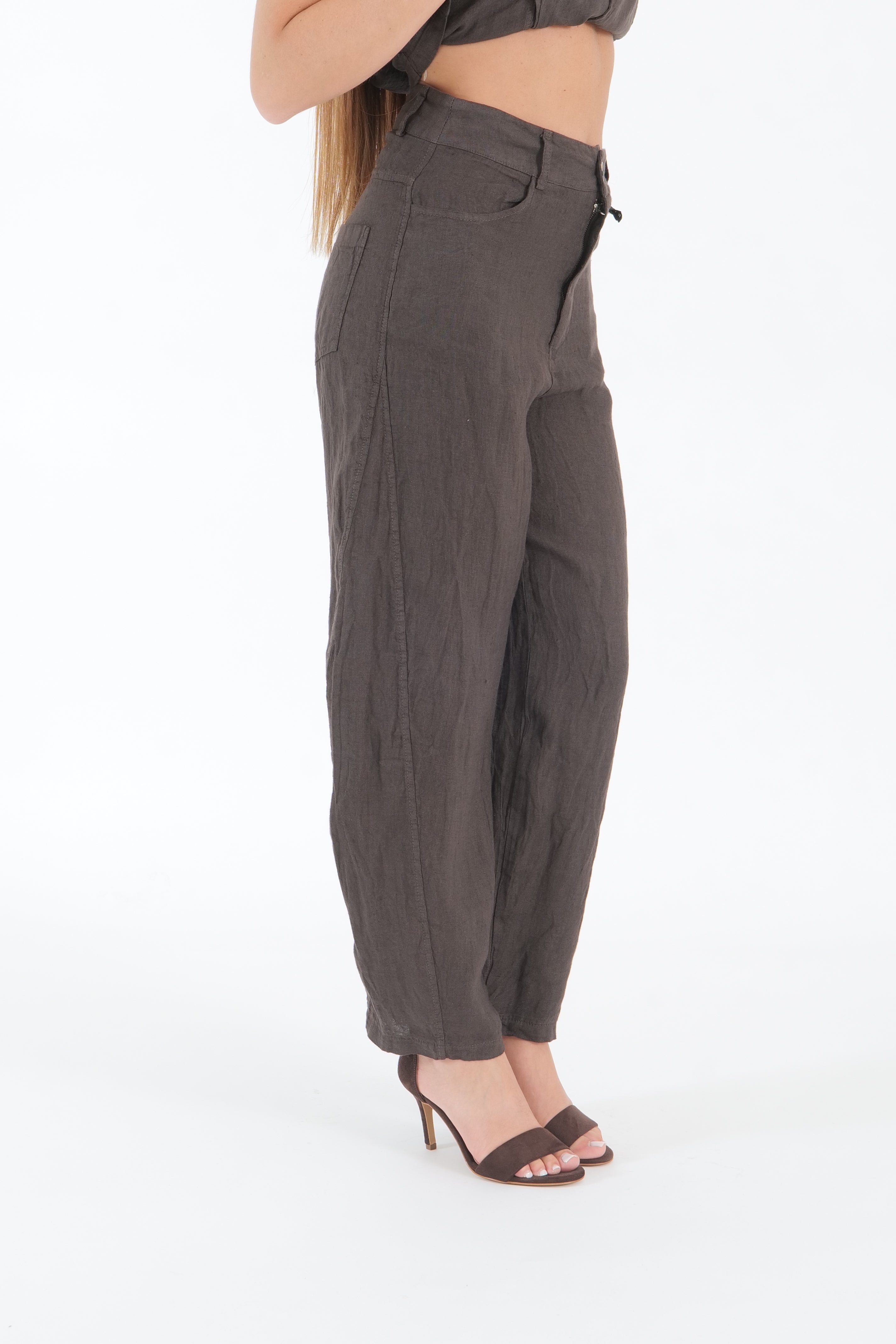 PANTALONE LINO MORO