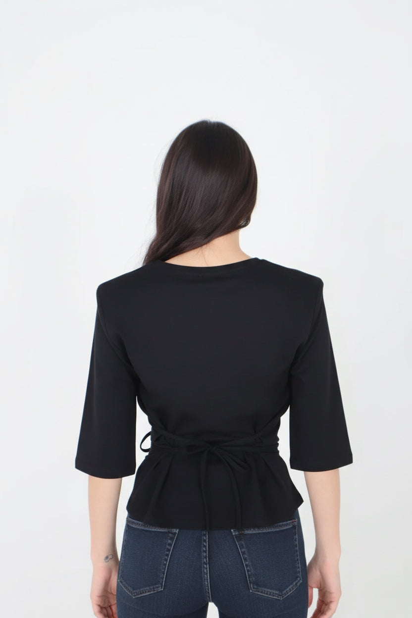 T-SHIRT CORSET BLACK