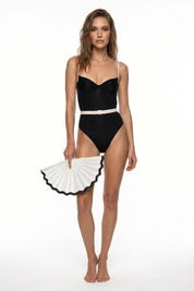 CINDY ONEPIECE BLACK ALMOND
