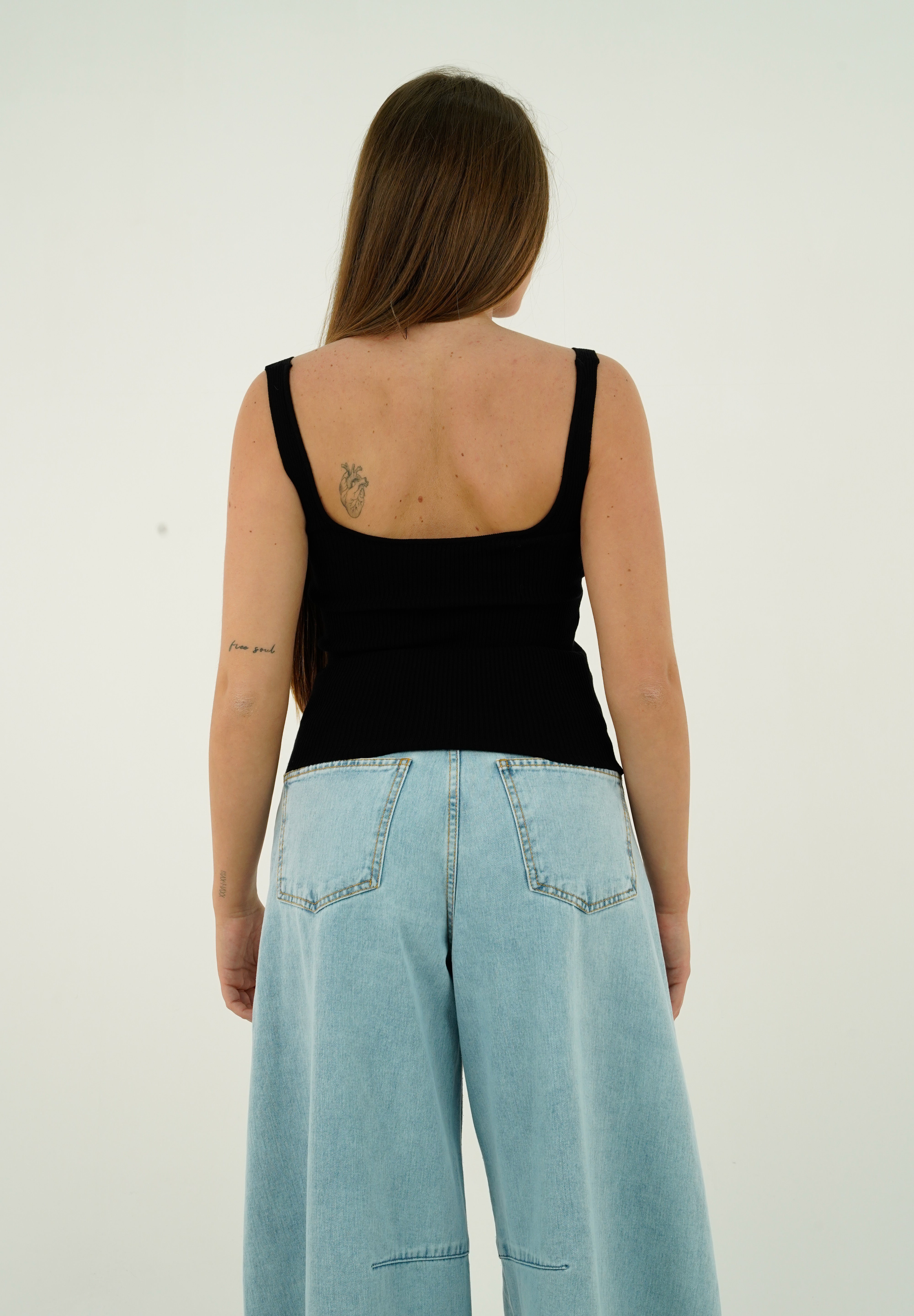 TOP COSTINE NERO