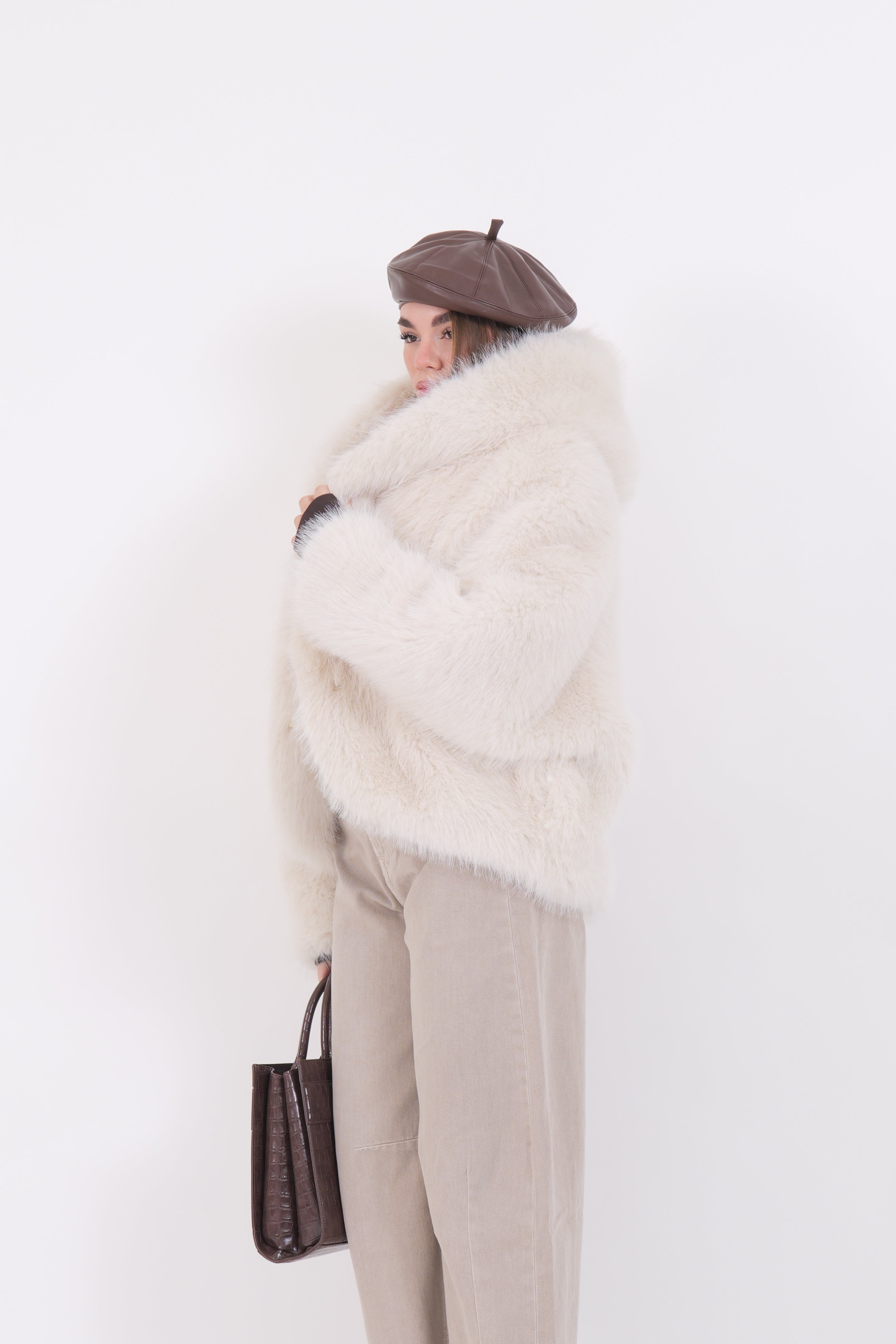 FUR ZAIRA WHITE