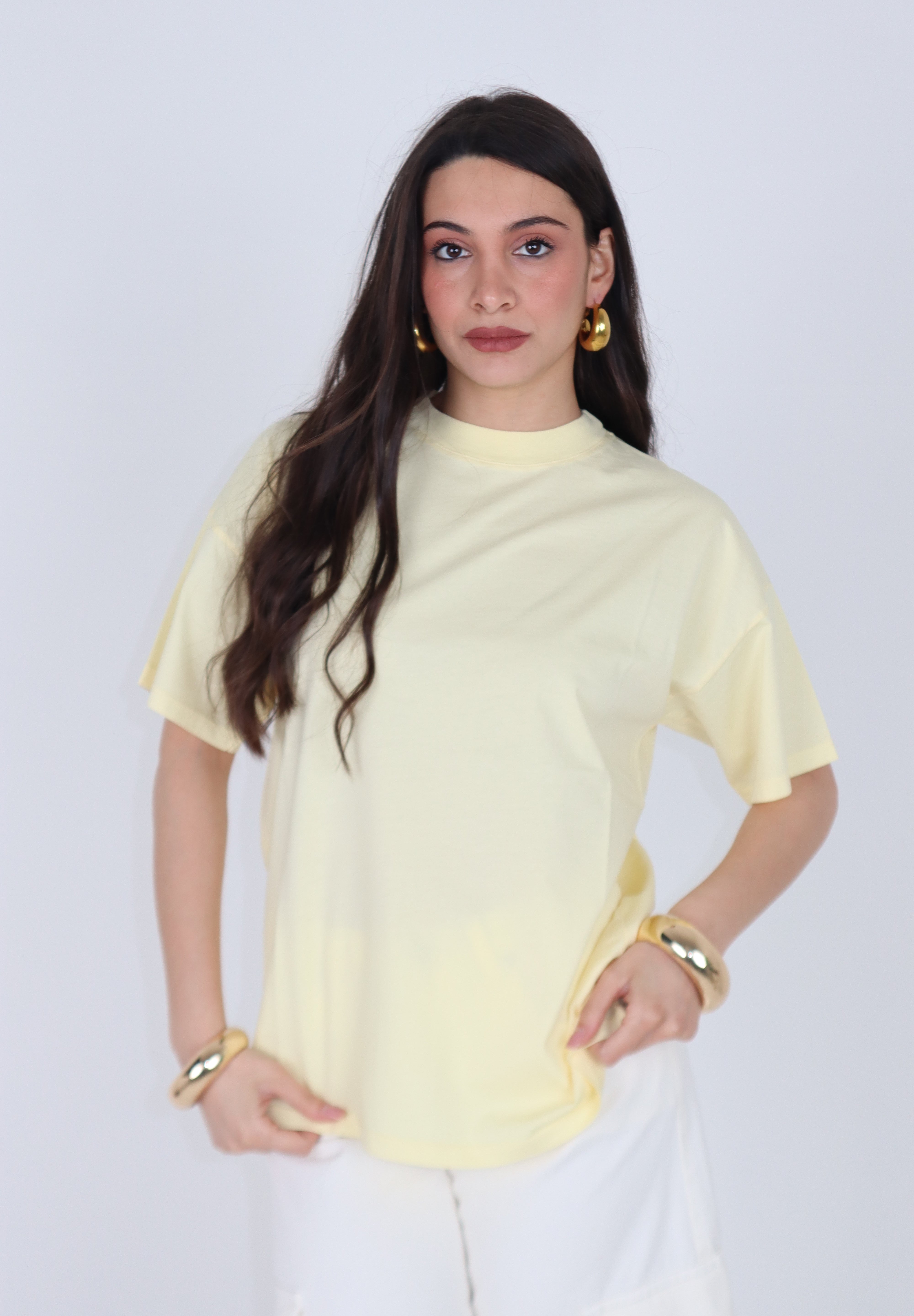 T-SHIRT BASIC GIALLO