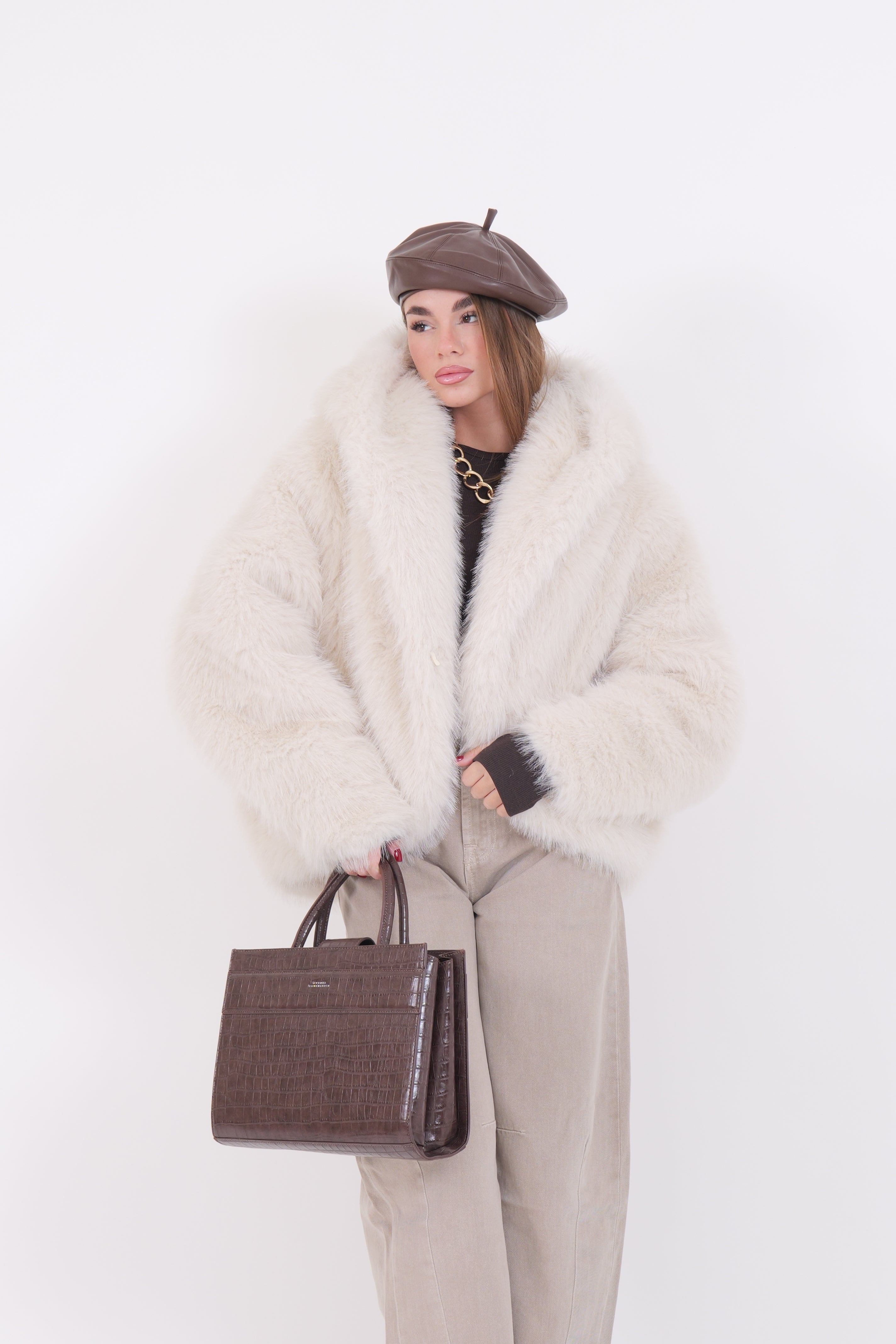 FUR ZAIRA WHITE