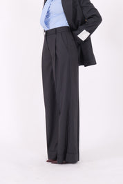 PANTALONE HOPE GESSATO BLU