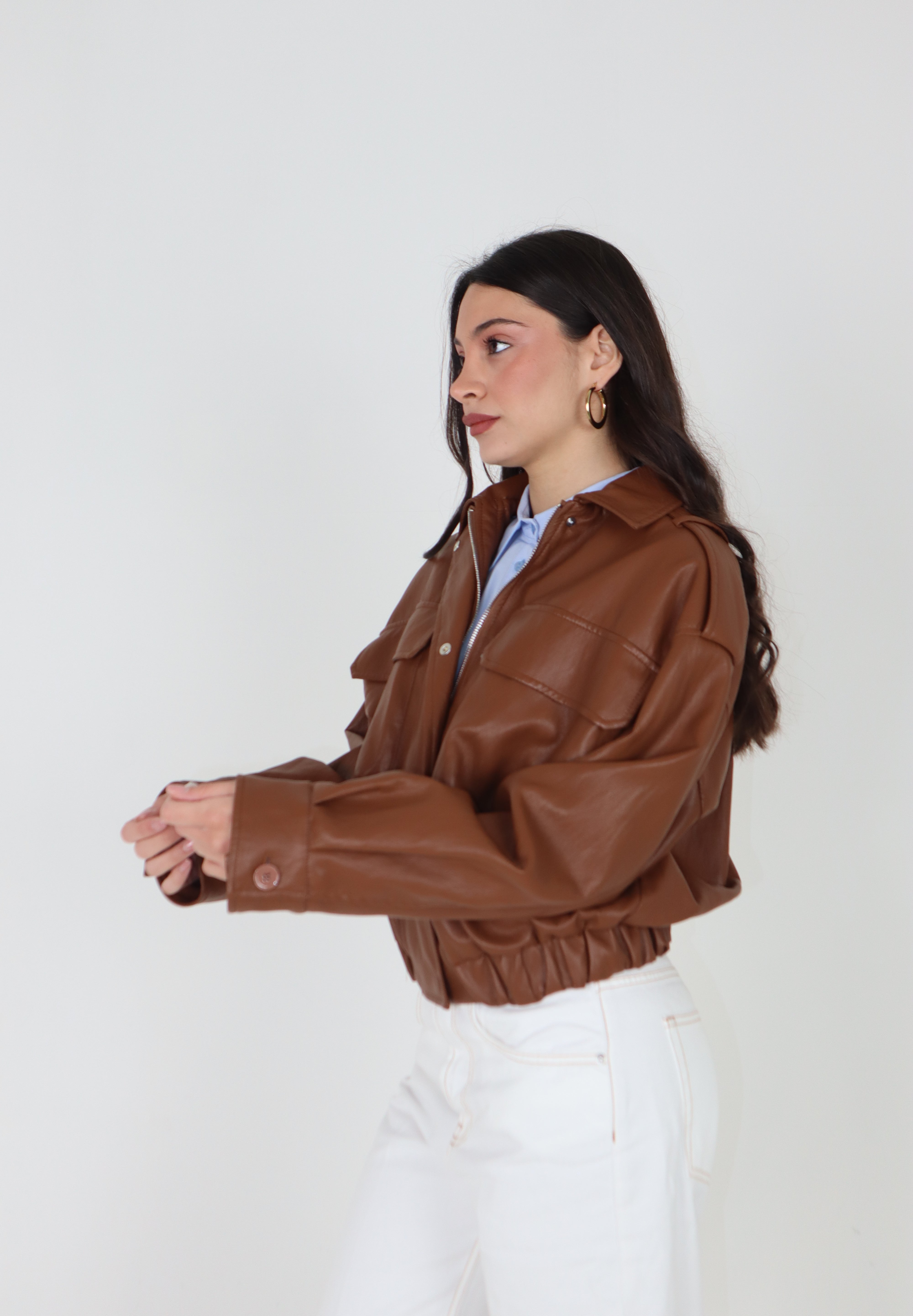 JACKET AVIATORE TABACCO