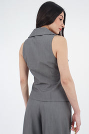 GILET REVERSE GRIGIO