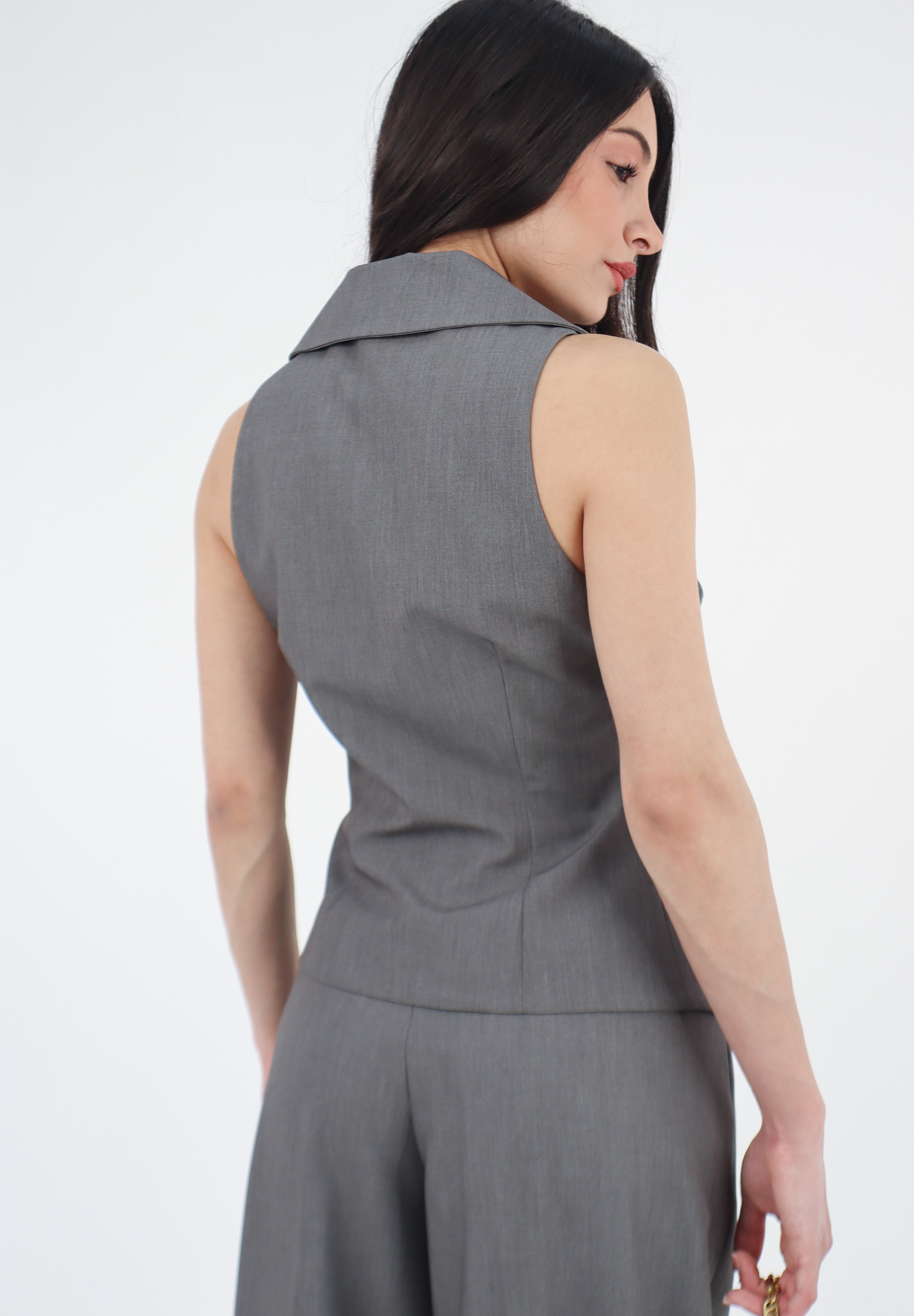 GILET REVERSE GRIGIO