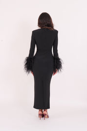 DRESS TEIDE LONG NERO