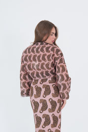 CAMICIA LEOPARD MISTO SETA