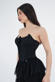 BUSTIER ERA NERO
