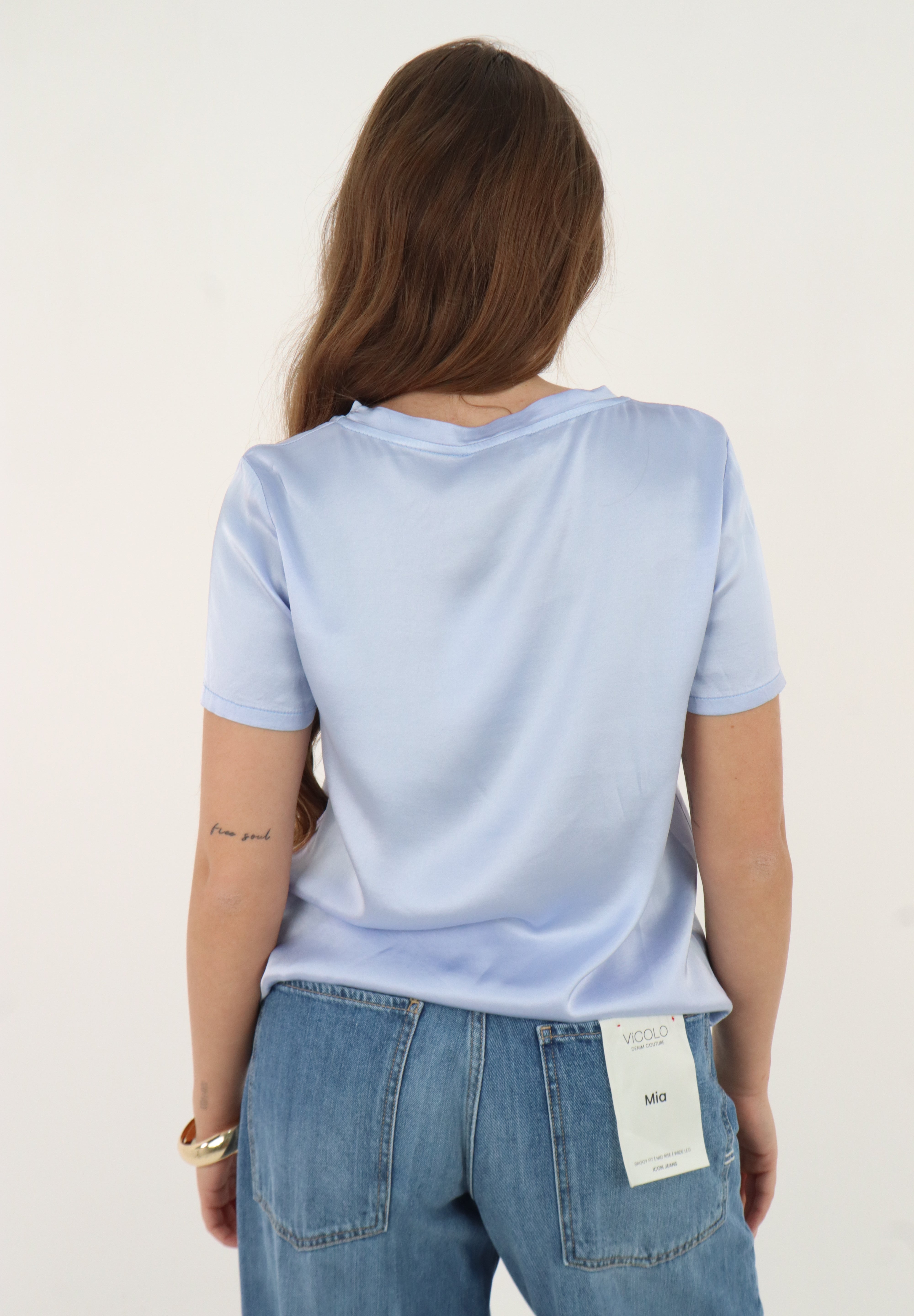 T SHIRT SATIN SKY