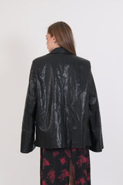GIACCA ECOPELLE BLACK