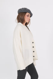 CARDIGAN OFF WHITE AKEP