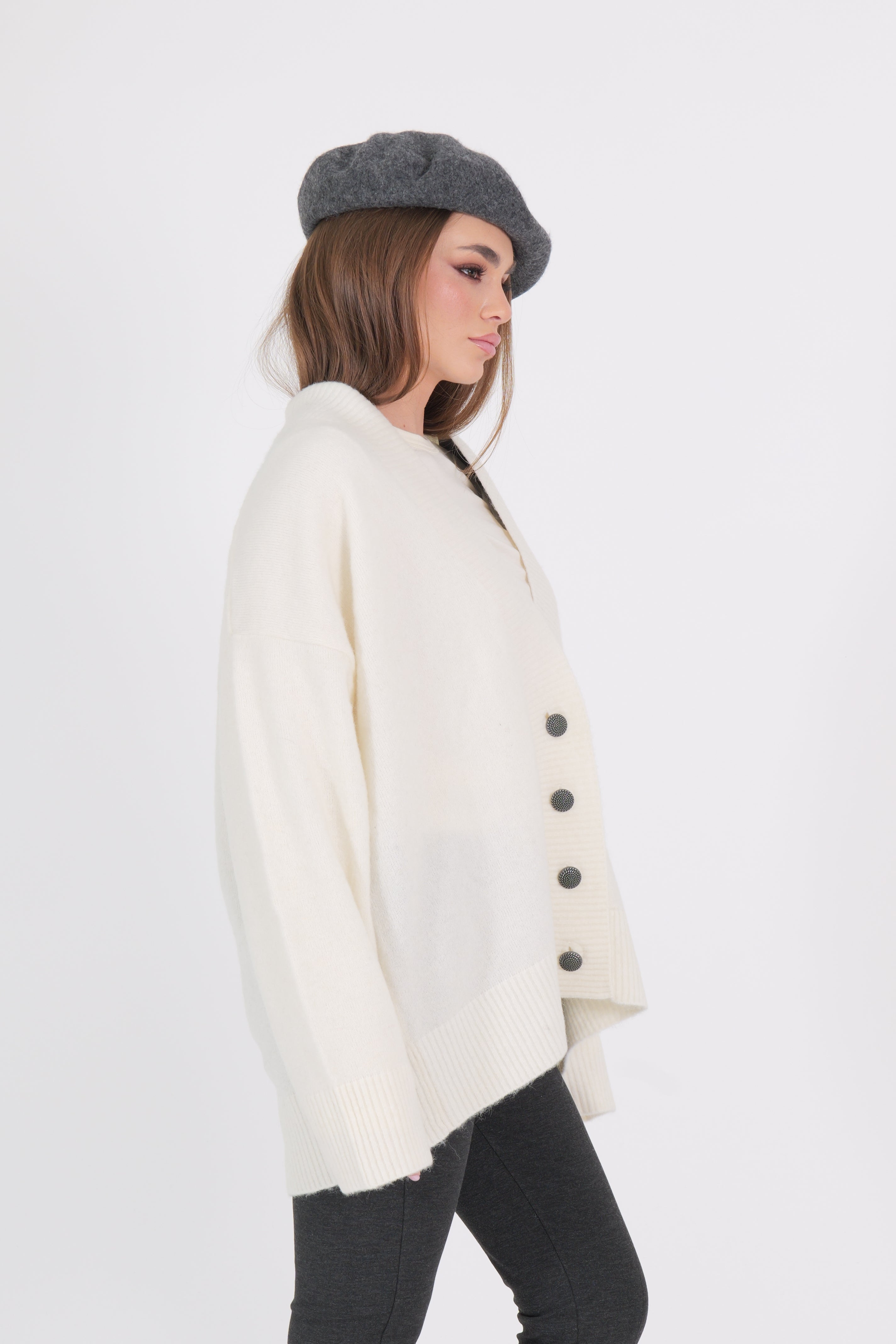 CARDIGAN OFF WHITE AKEP