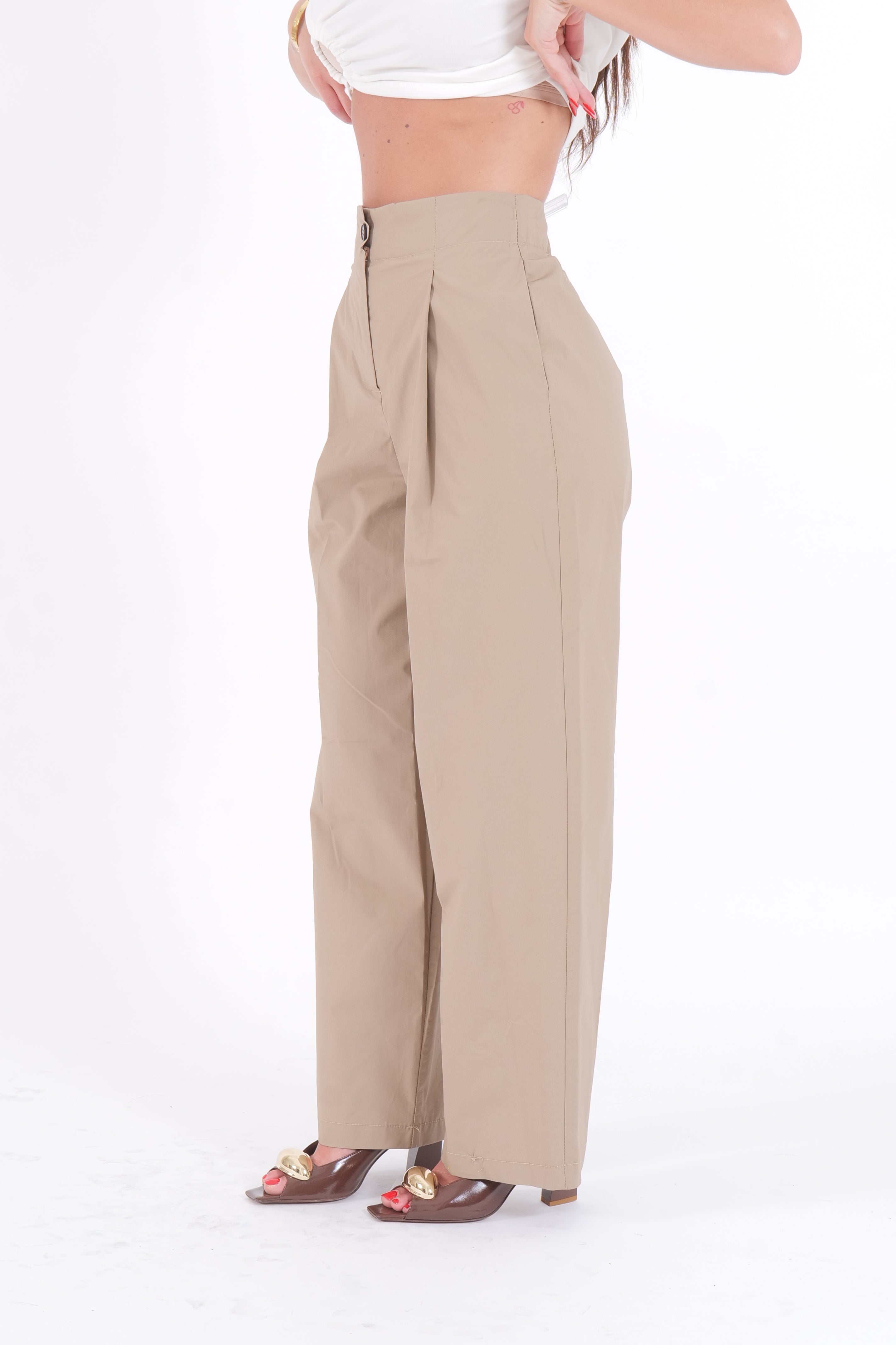 PANTALONE COTTON CAMEL