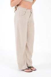 PANTALONE LINO SABBIA