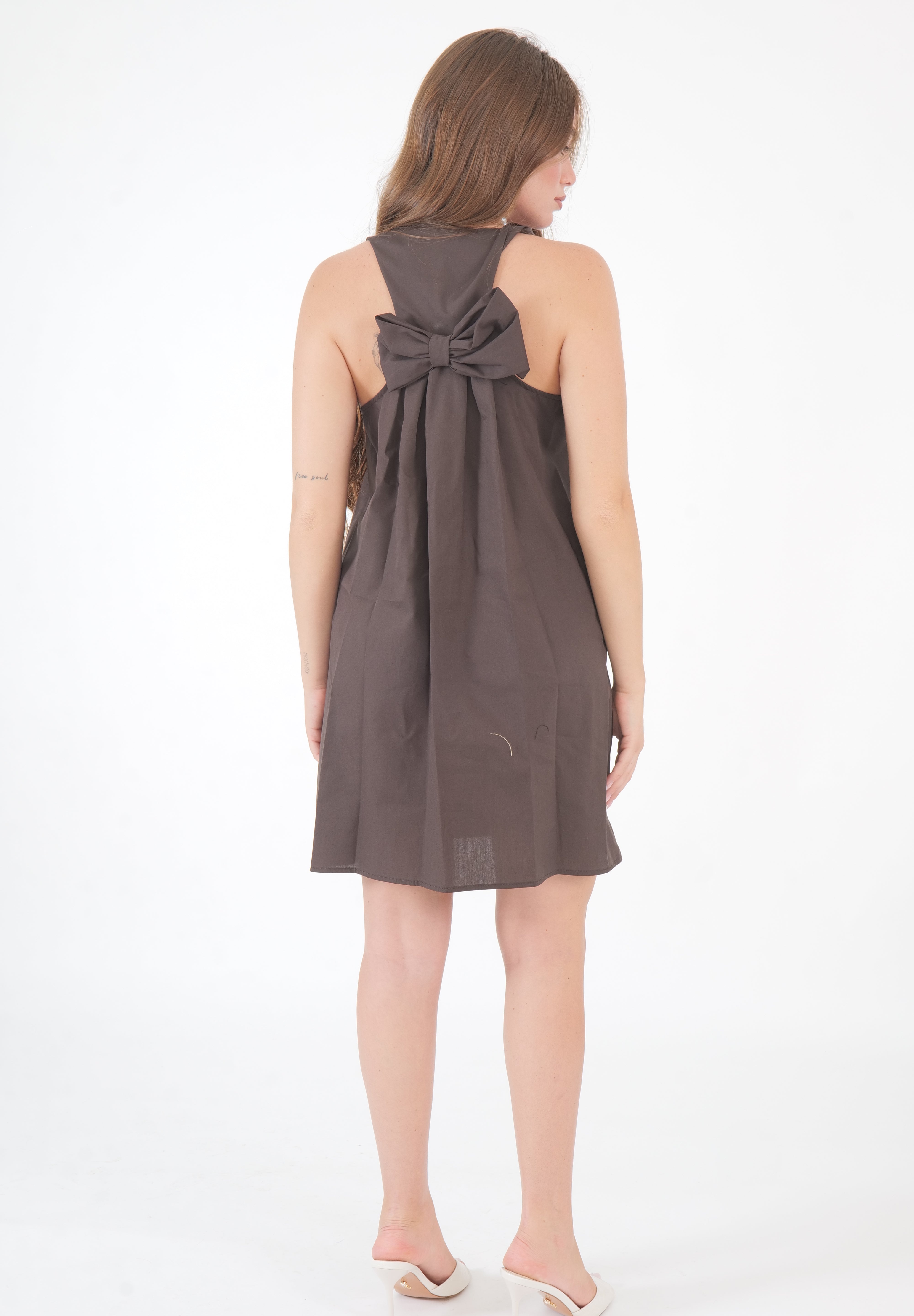 MINI DRESS FIOCCO MORO