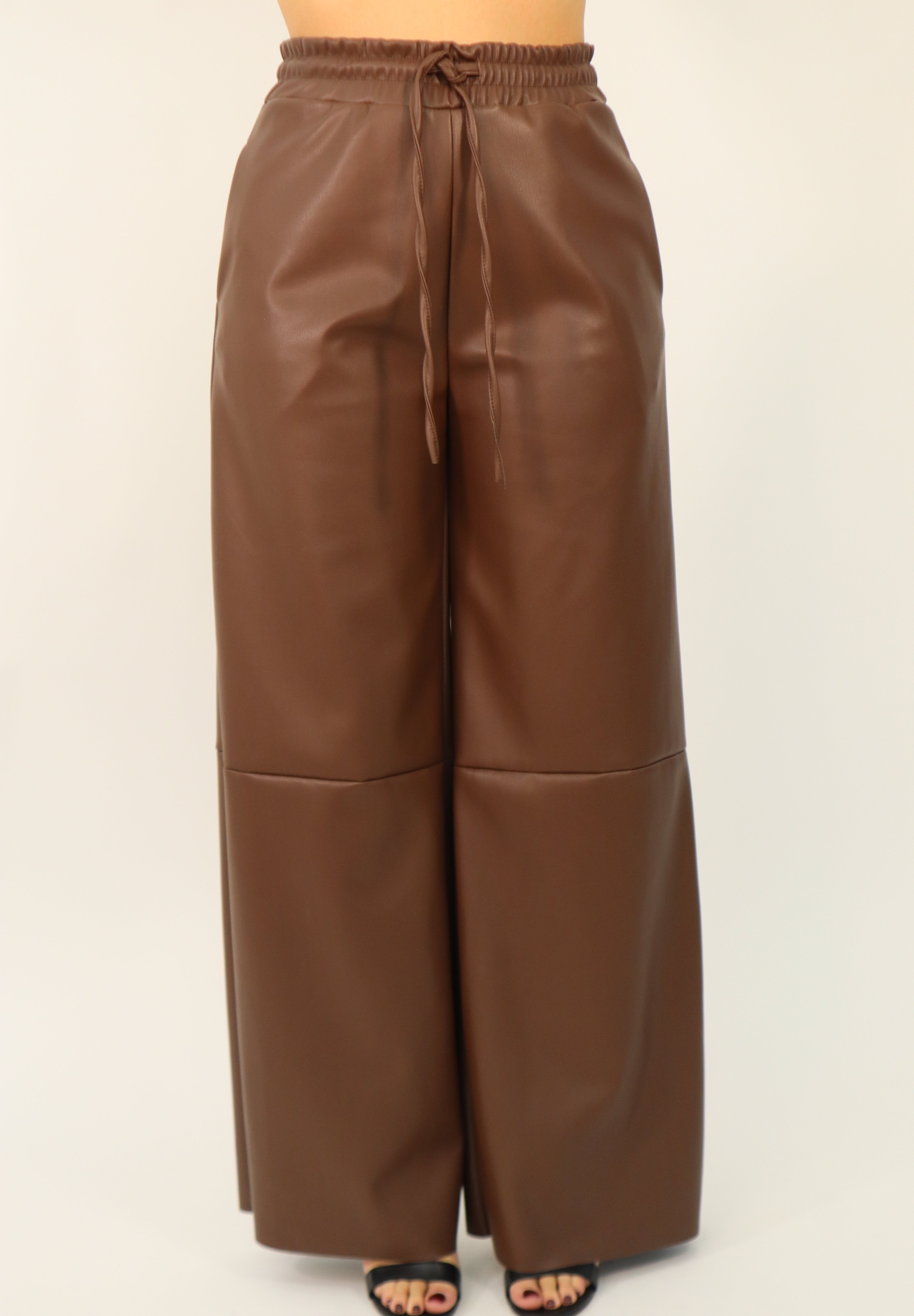 PANTALONE LEATHER COULISSE