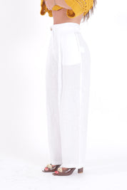 PANTALONE BIANCO LINEN