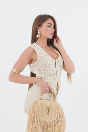GILET PIZZO BURRO