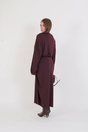 ABITO BORDEAUX NODO