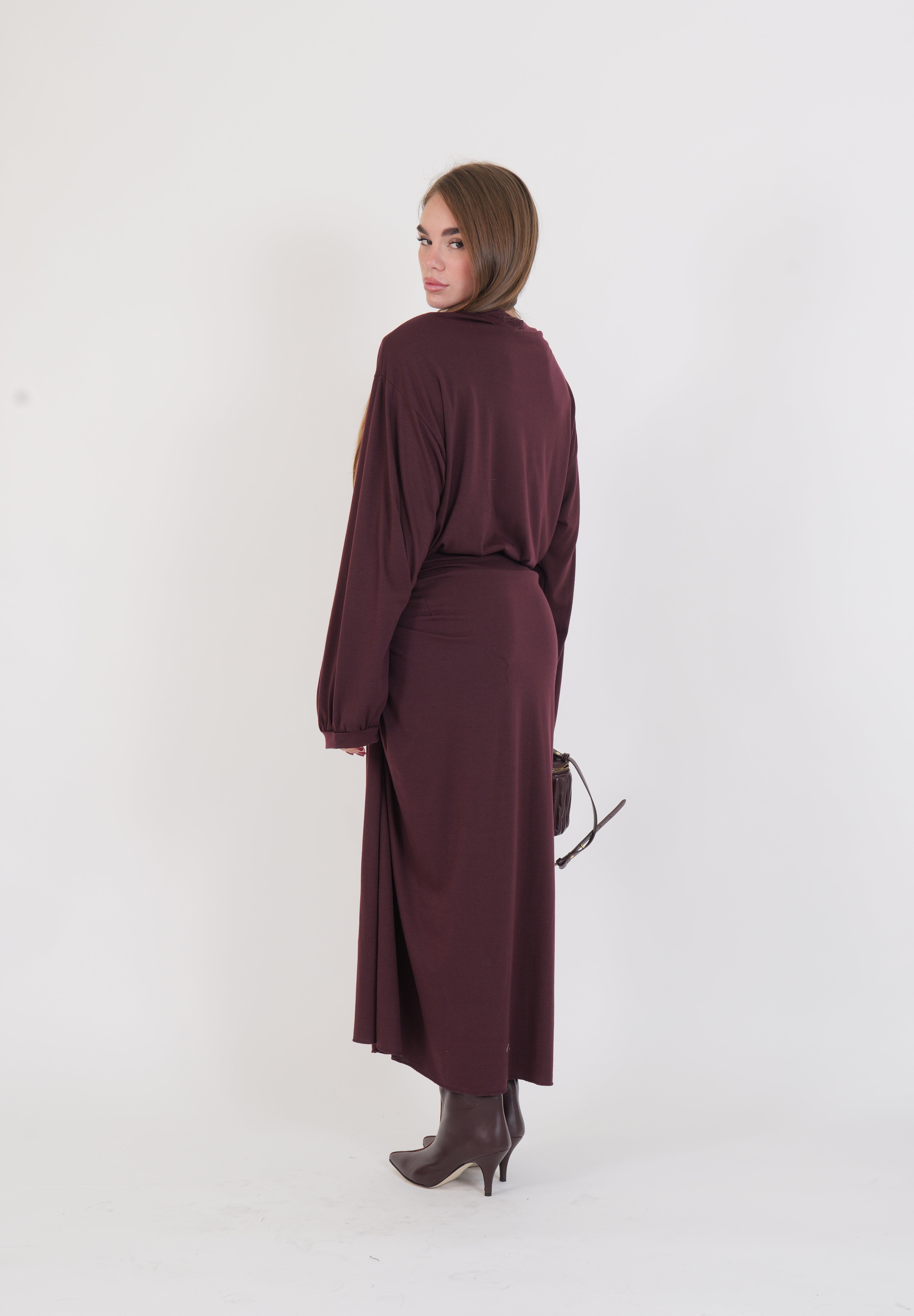 ABITO BORDEAUX NODO