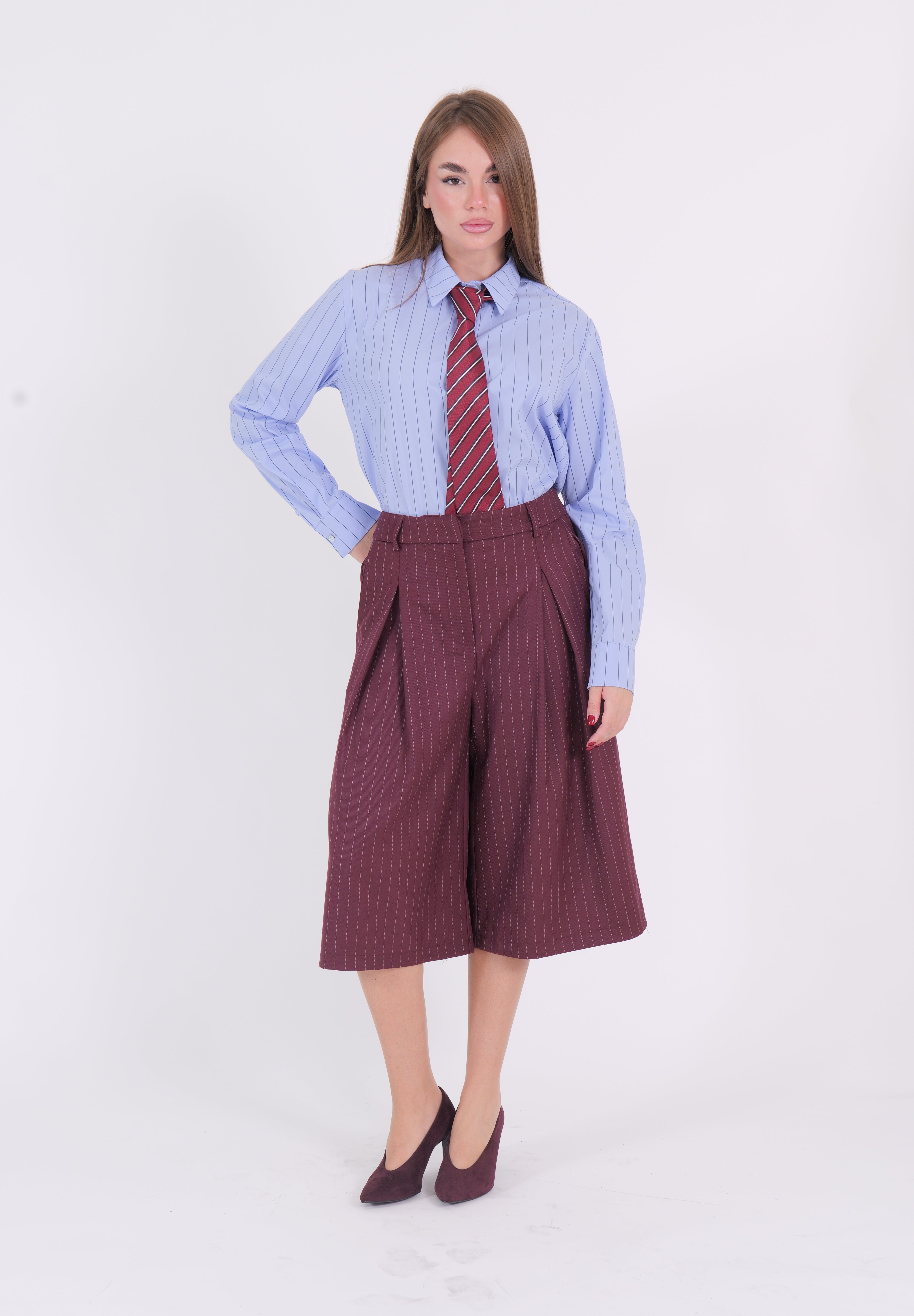 BERMUDA GESSATO BORDEAUX