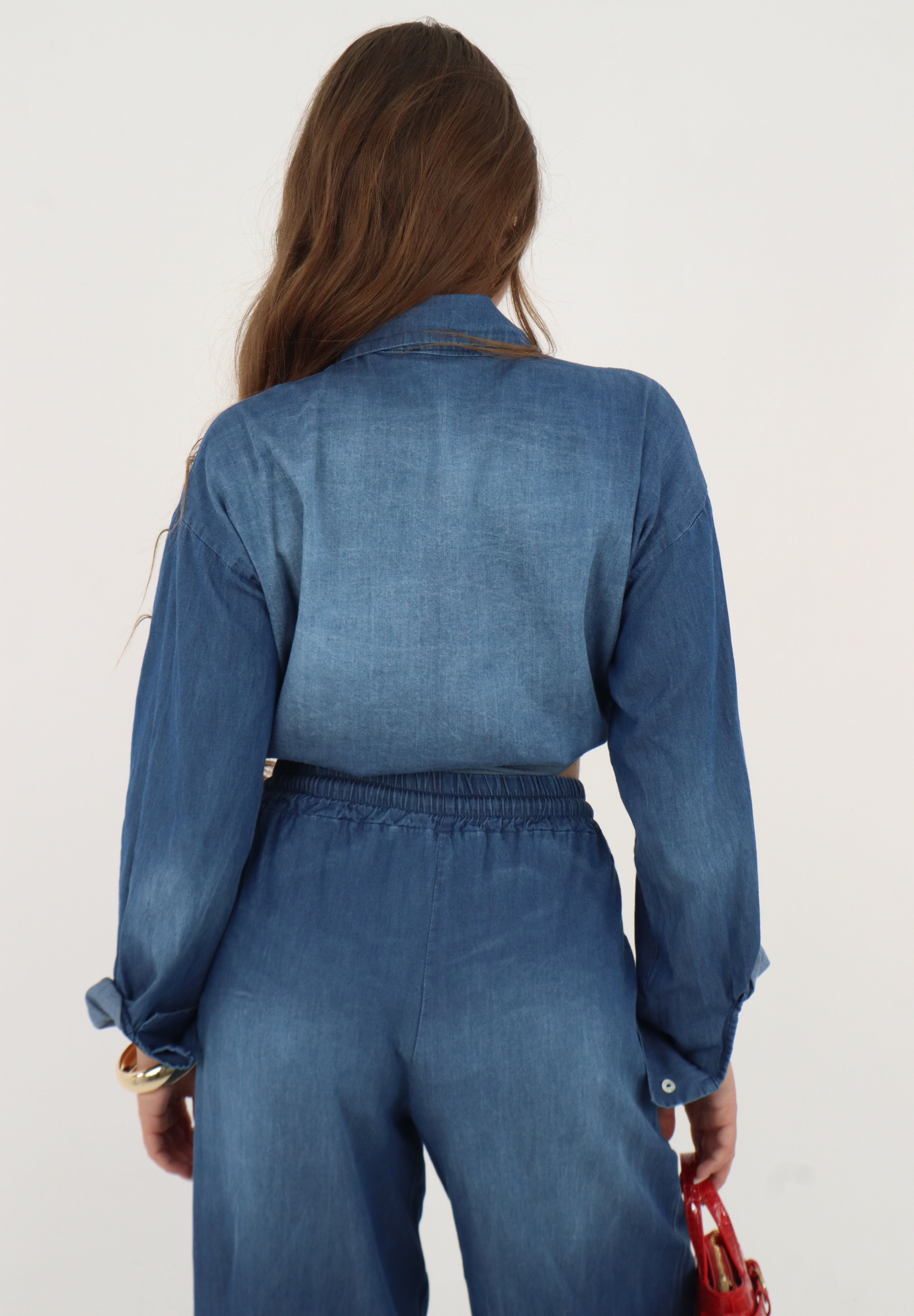 CAMICIA DENIM NODO