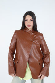 GIACCA LEATHER CARAMELLO