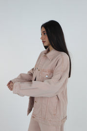 GIACCA DENIM ROSA