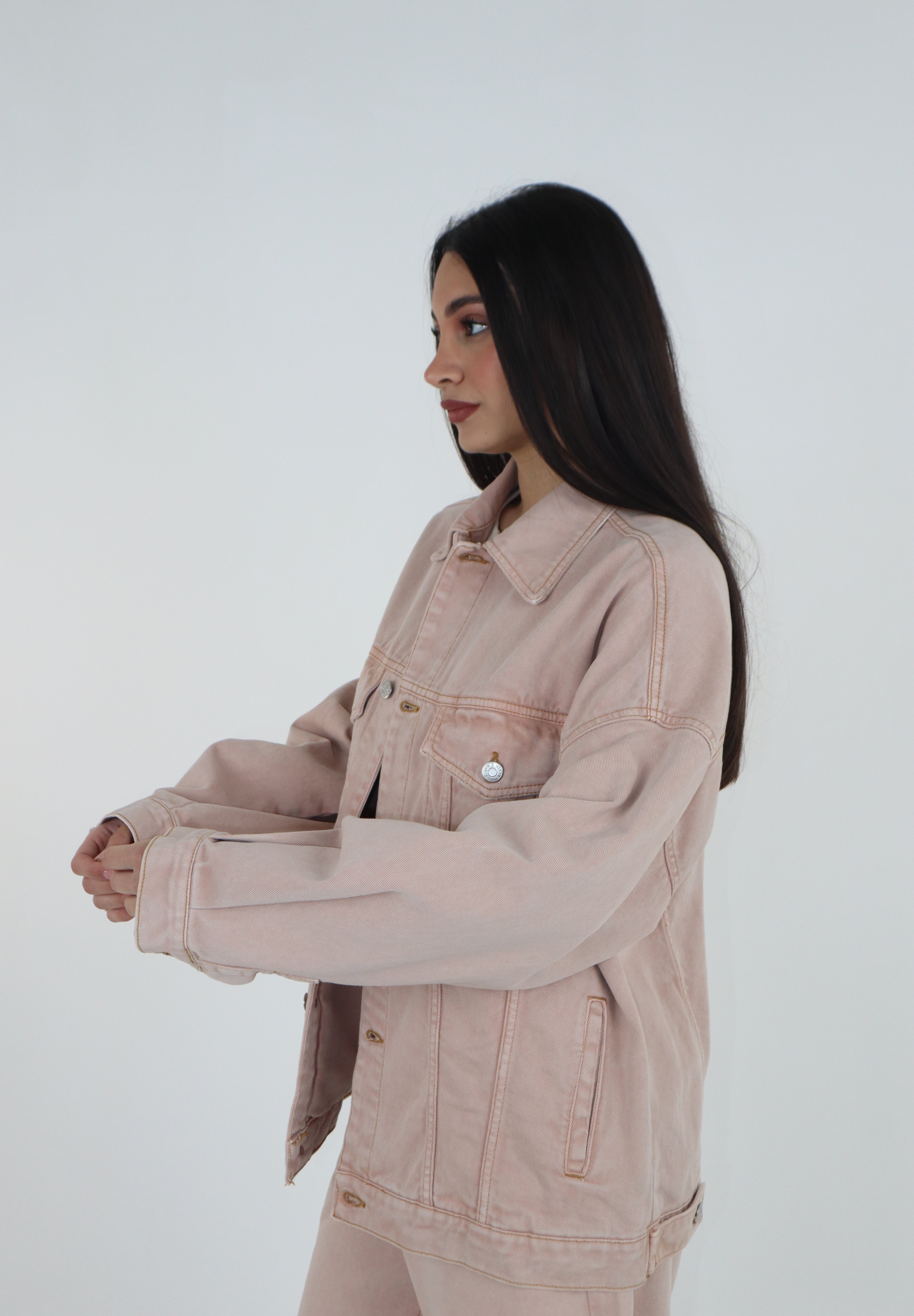 GIACCA DENIM ROSA