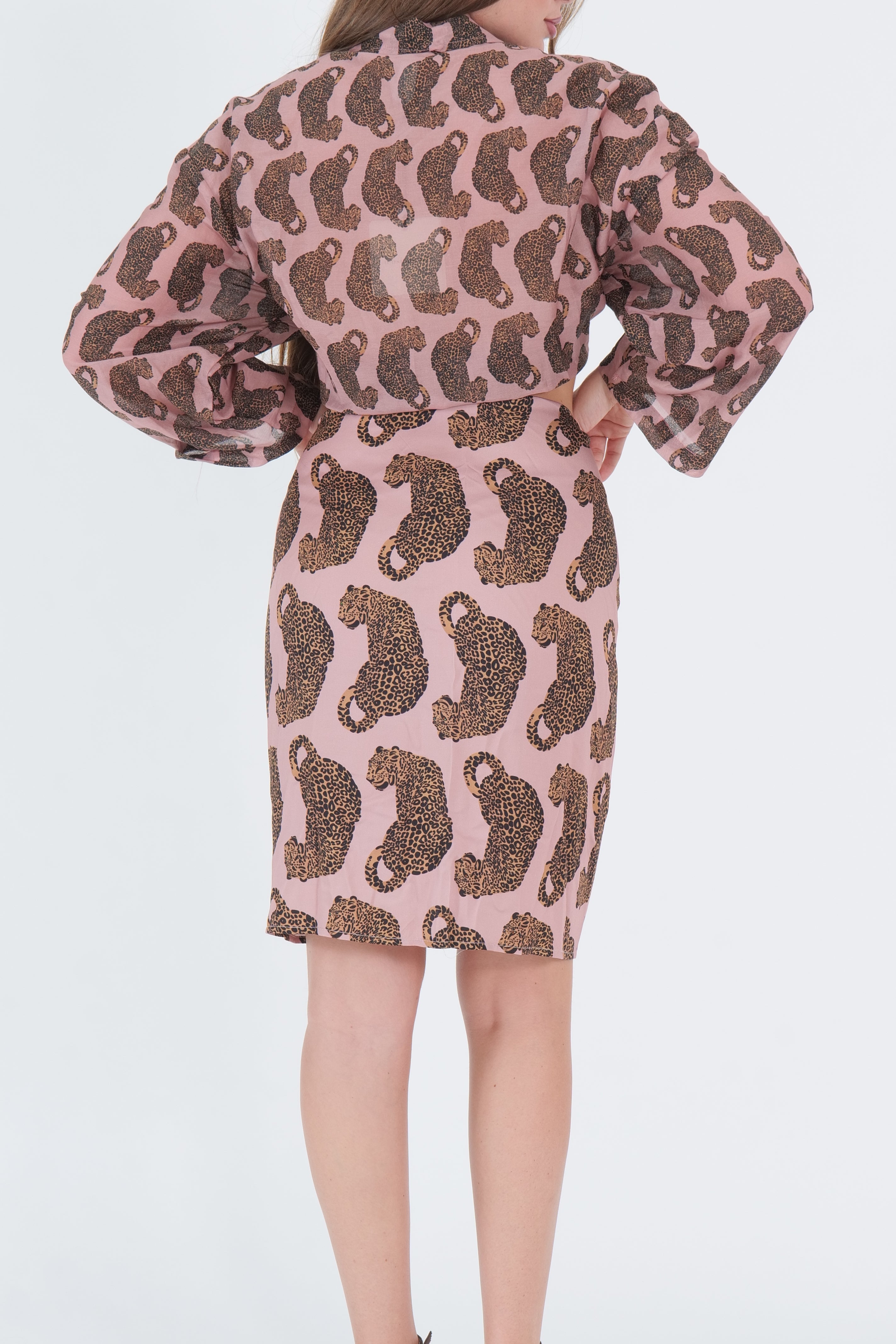 MINI GONNA PAREO LEOPARD