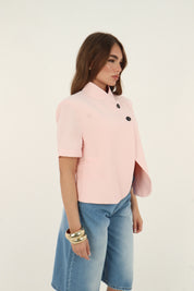 GIACCA MEZZA MANICA ROSA
