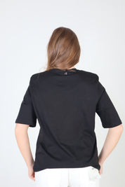 T-SHIRT SPALLINE COLORS NERO