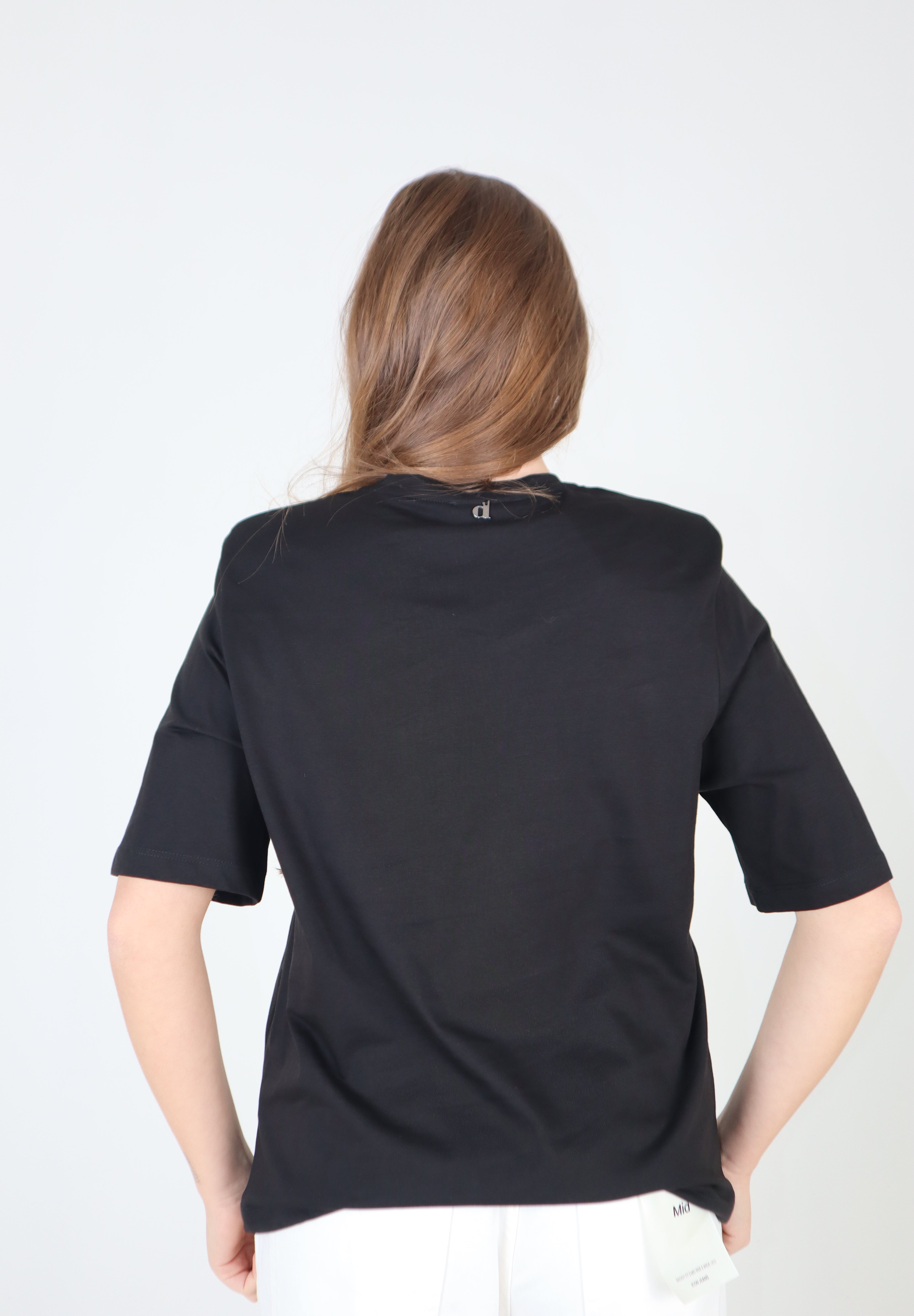 T-SHIRT SPALLINE COLORS NERO