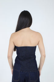 TOP DENIM BLU