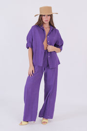 PANTALONE LINO VIOLA DIXIE
