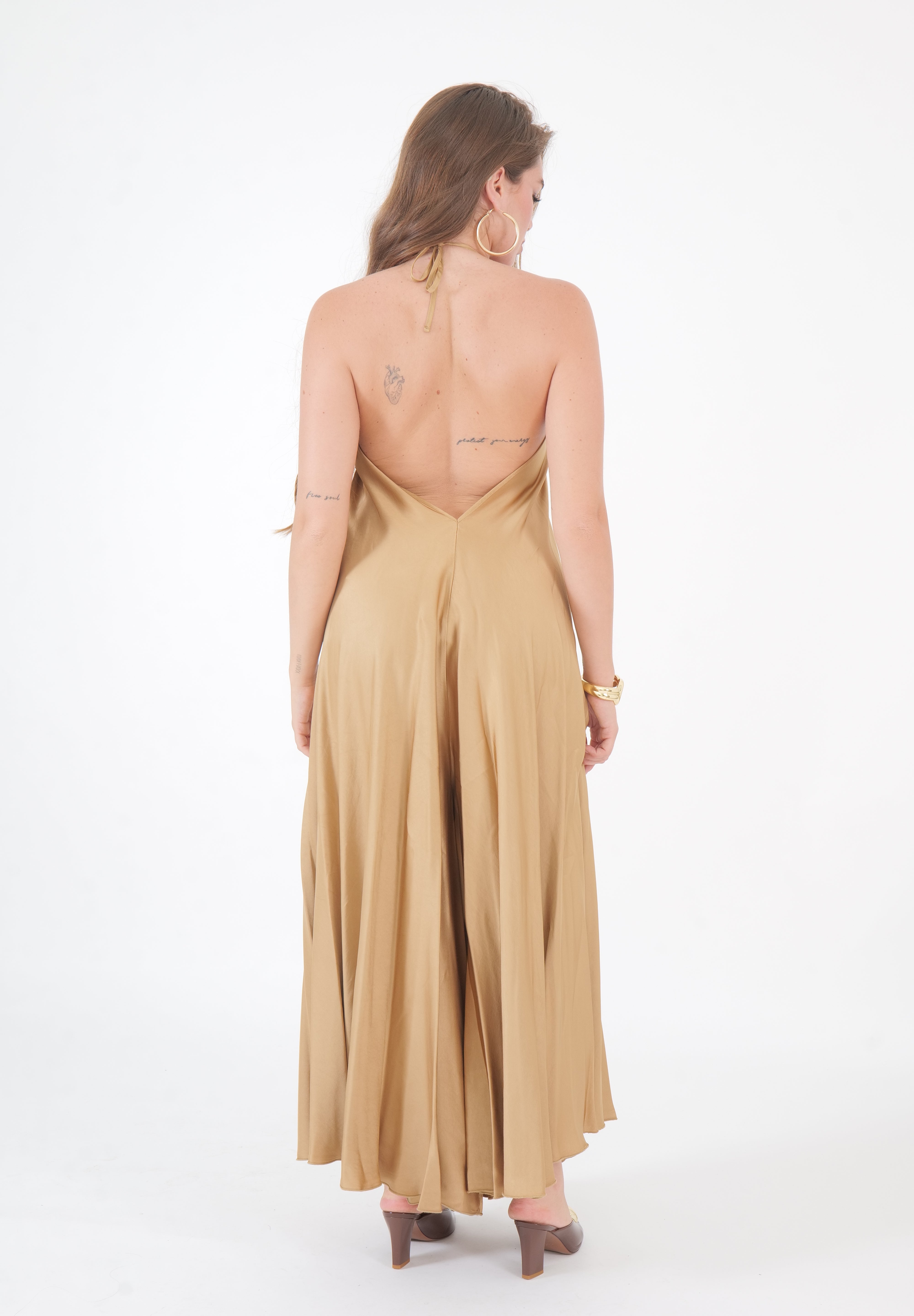 JUMPSUITE SATIN DESERT