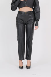 PANTALONE PELLE NERO